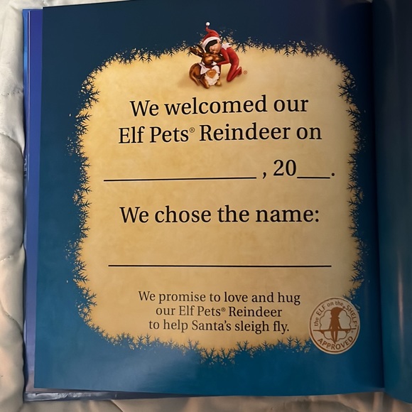Holiday book elf pets a reindeer tradition by Shanda a bell elf on the shelf - Picture 4 of 7
